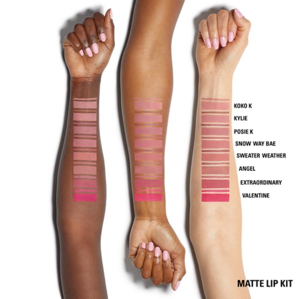 Jenner Lip Color Chart